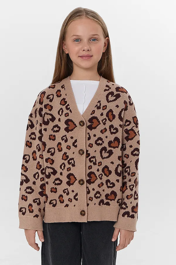 Жакет MARK FORMELLE, леопард на бежевом - фото 1