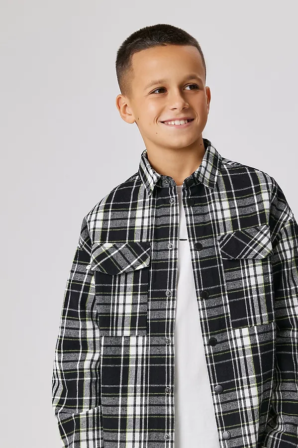 Рубашка ACOOLA, черно-белая клетка - фото 1