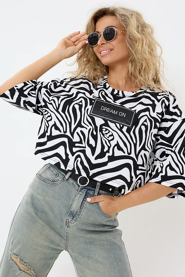 Топ Т1 НАТАЛИ, зебра - фото 1