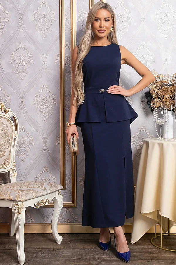 Платье LADY TAIGA, синее - фото 1