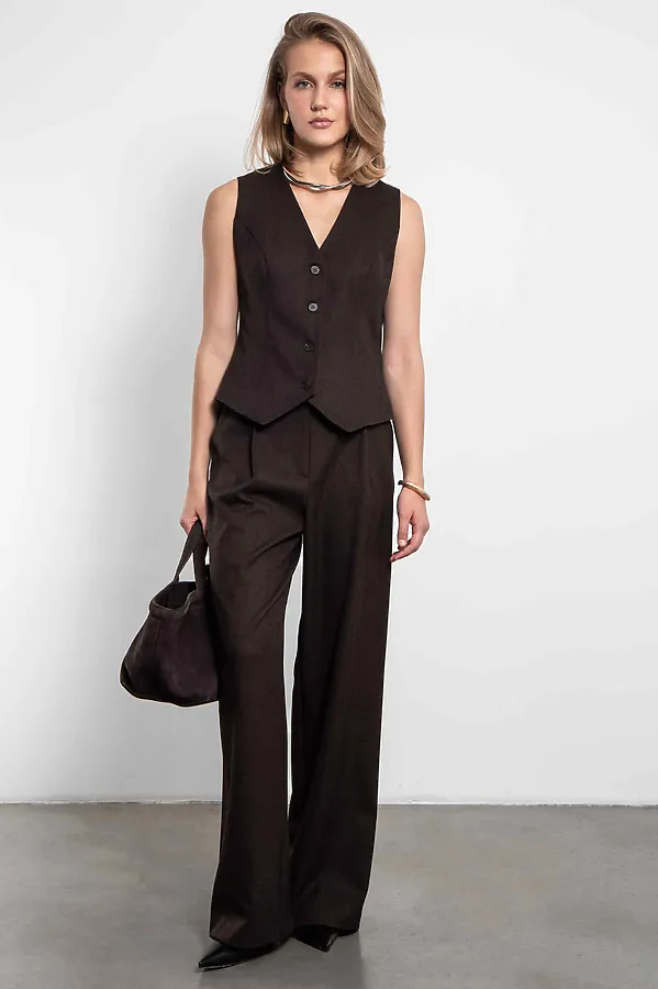 Брюки KOSMOS, коричневый - фото 1