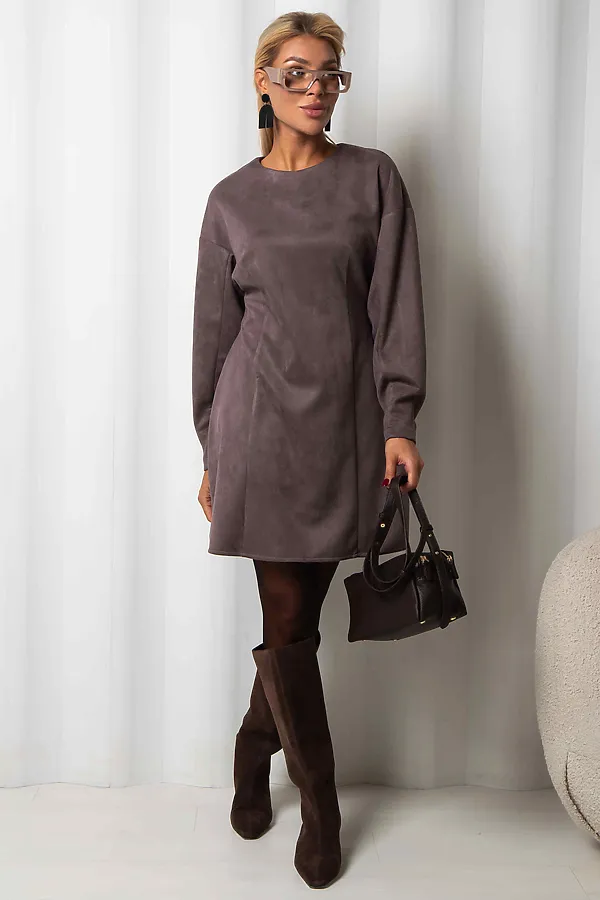 Платье KOSMOS, серо-коричневый - фото 1