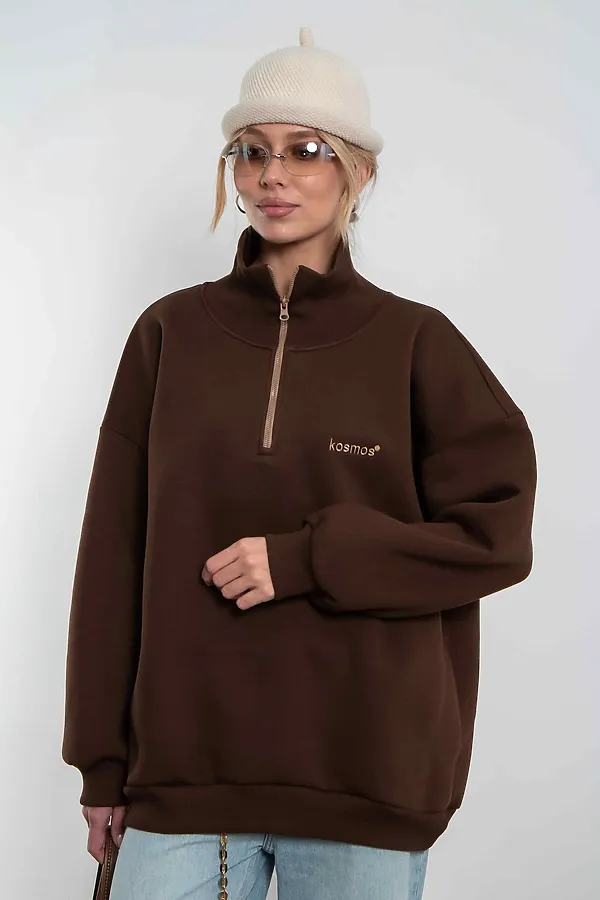Свитшот KOSMOS, коричневый - фото 1