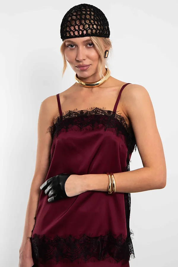 Топ KOSMOS, бордо - фото 1