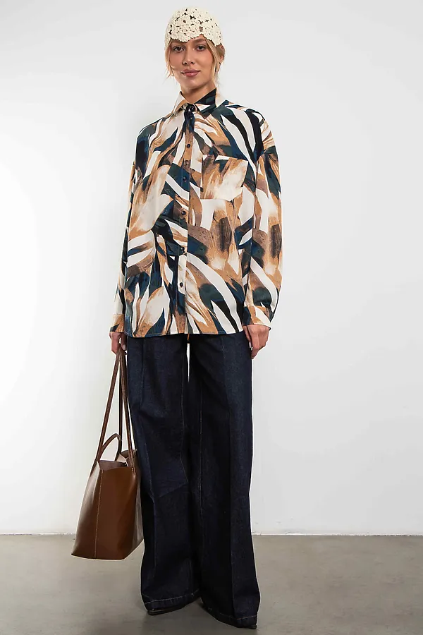 Рубашка KOSMOS, разноцветный - фото 1