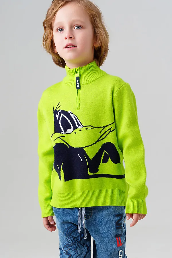 Свитер PLAYTODAY, светло-зеленый,черный - фото 1