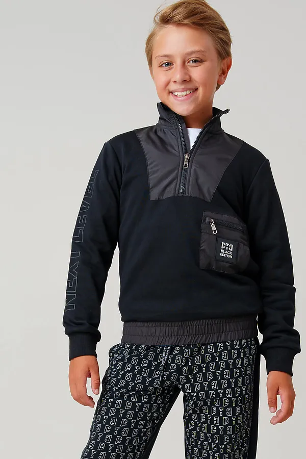 Толстовка PLAYTODAY, черный - фото 1