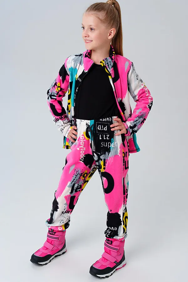 Комплект (Толстовка+Брюки) PLAYTODAY, разноцветный - фото 1