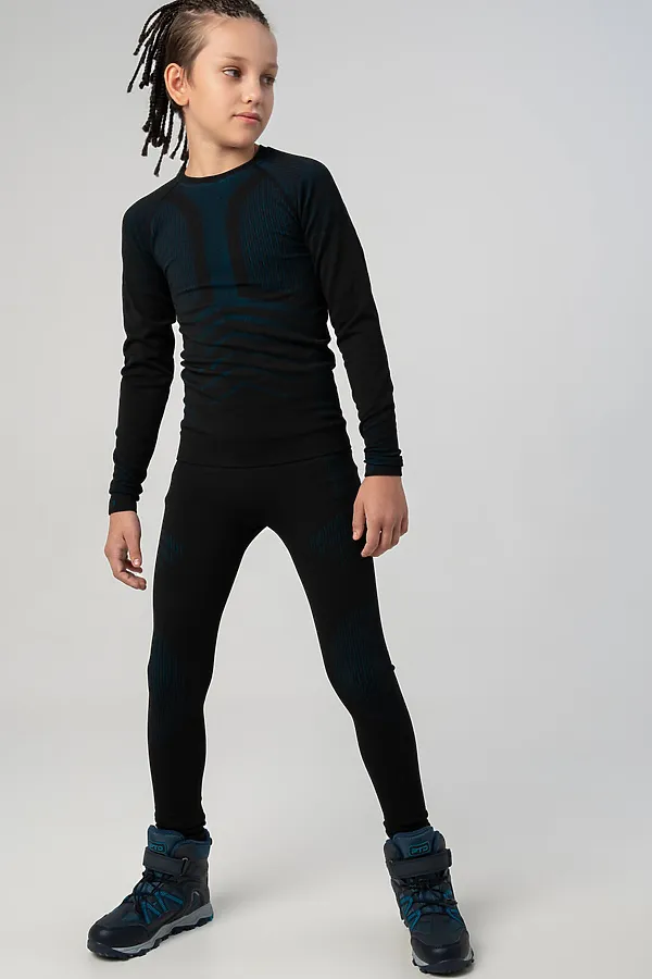 Термокомплект PLAYTODAY, черный,бирюзовый - фото 1