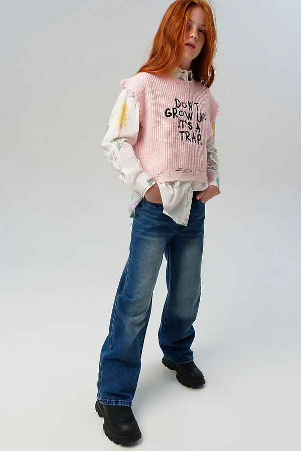 Джинсы PLAYTODAY, тёмно-синий - фото 1