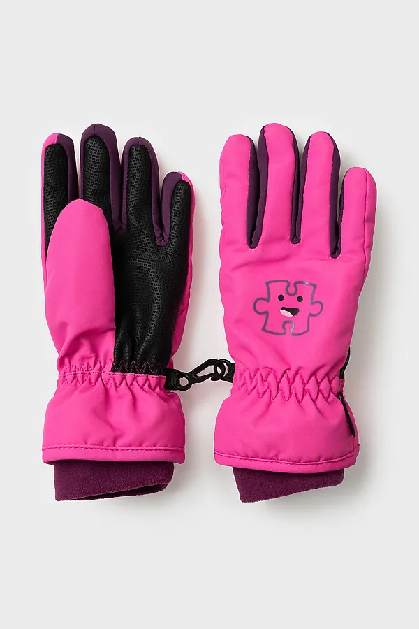 Перчатки PLAYTODAY, розовый,черный - фото 1