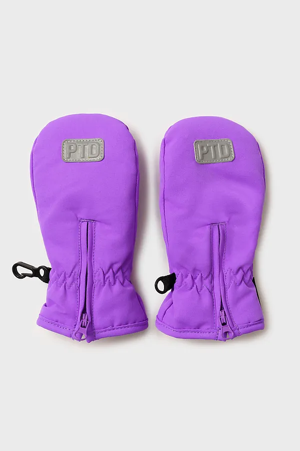 Варежки PLAYTODAY, фиолетовый неоновый,черный - фото 1