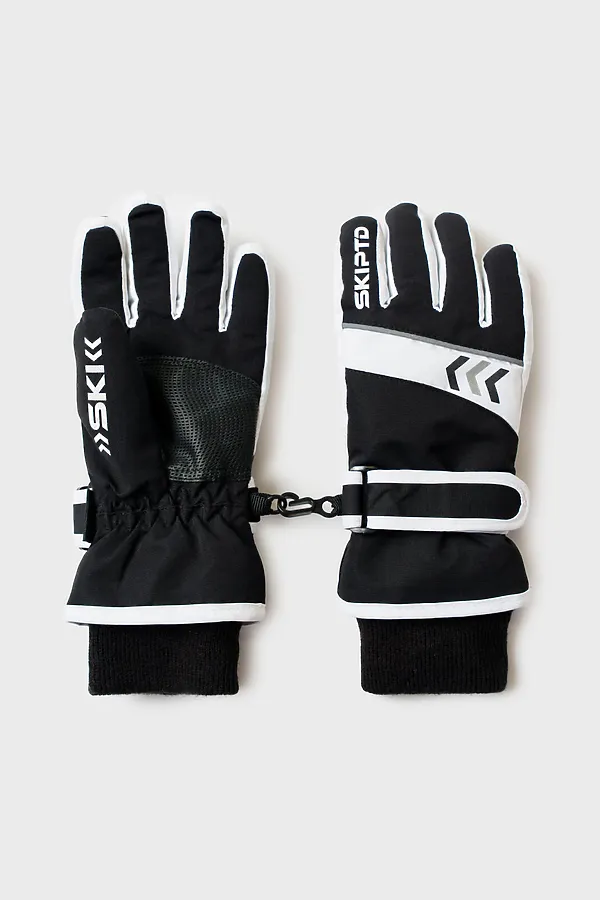 Перчатки PLAYTODAY, черный,белый,светоотражающий - фото 1
