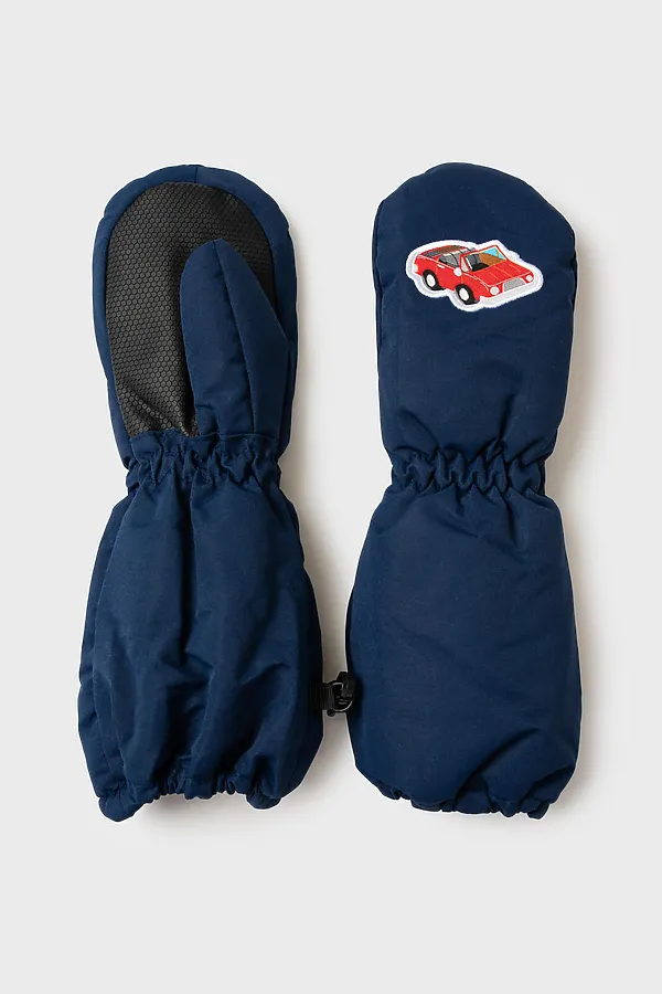 Варежки PLAYTODAY, тёмно-синий,черный - фото 1