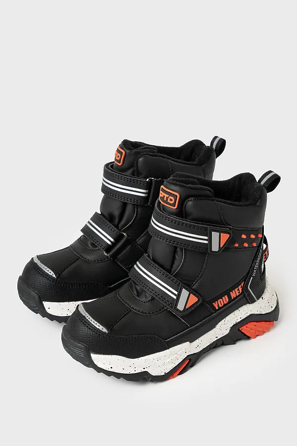 Ботинки PLAYTODAY, черный,оранжевый - фото 1