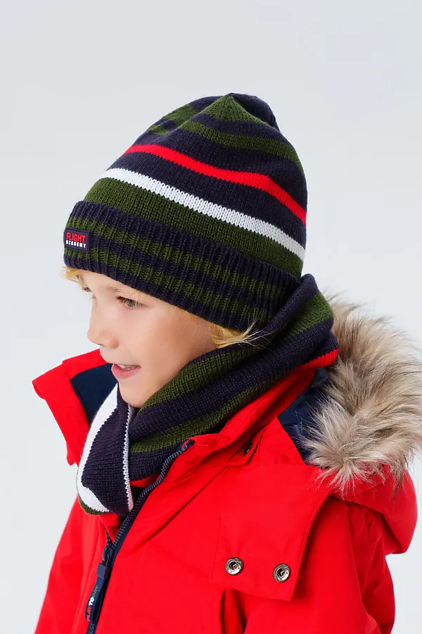 Комплект (Шапка+Снуд) PLAYTODAY, разноцветный - фото 1