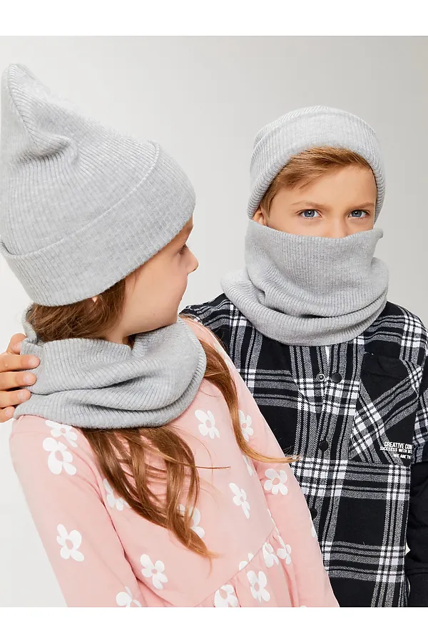 Шарф ACOOLA, серый меланж - фото 1