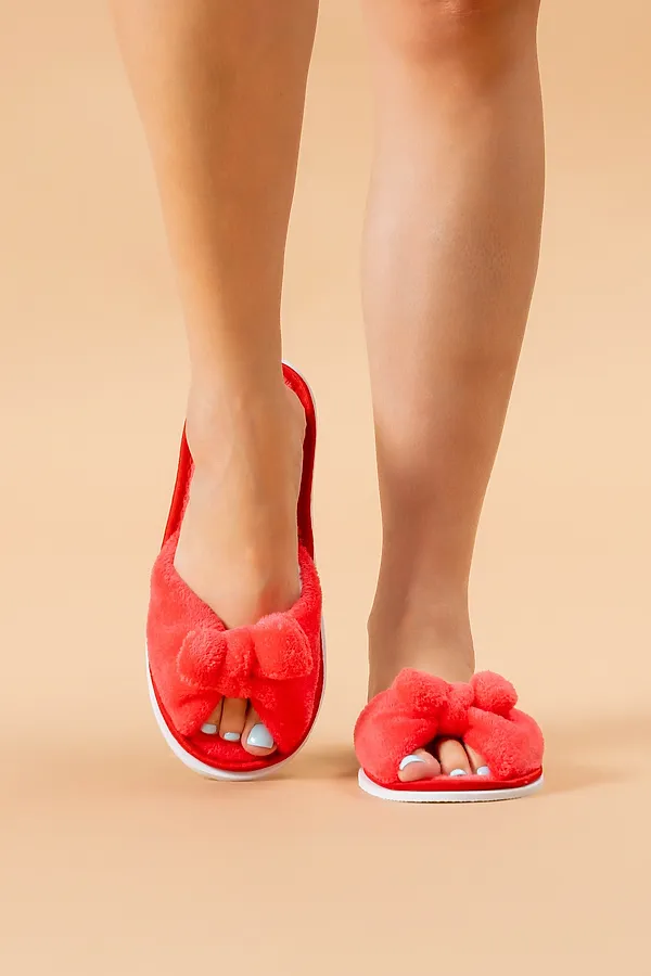 Тапки ЖВБ НАТАЛИ, алый/закат - фото 1