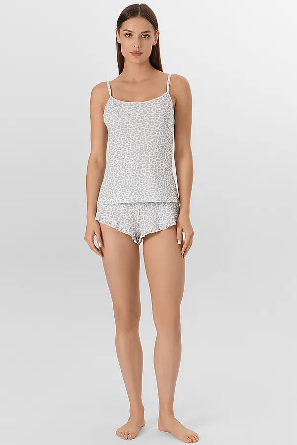 Пижама MARK FORMELLE, леопард на белом - фото 1