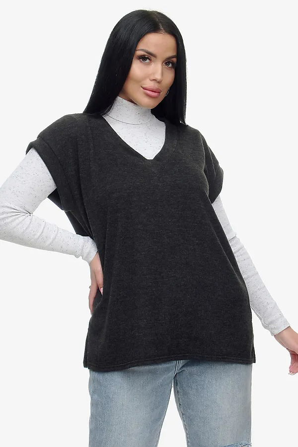 Жилет Брэнда НАТАЛИ, черный - фото 1