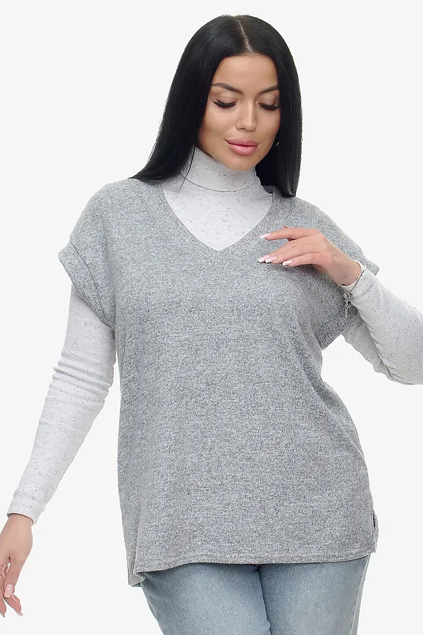 Жилет Брэнда НАТАЛИ, серый - фото 1