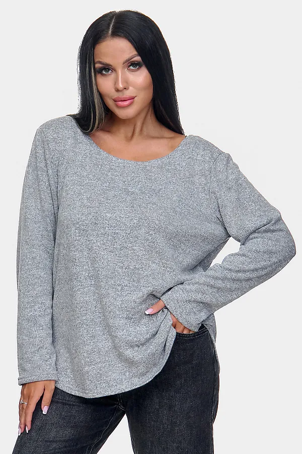 Джемпер Алла НАТАЛИ, серый - фото 1