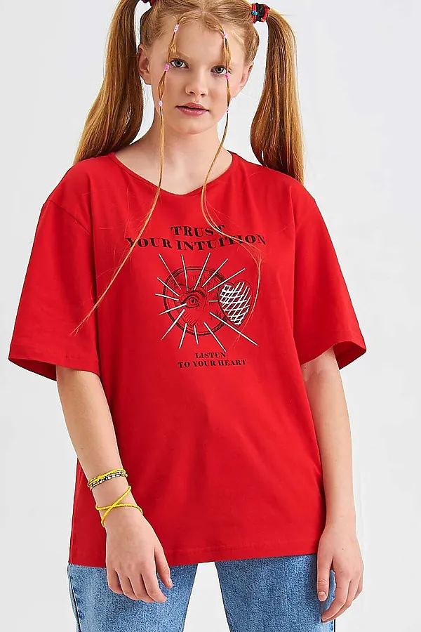 Футболка SMENA, красный - фото 1