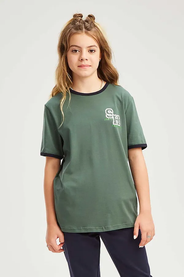 Футболка SMENA, пыльно-зеленый - фото 1