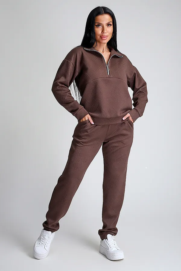 Костюм с брюками 32829 НАТАЛИ, шоколад - фото 1