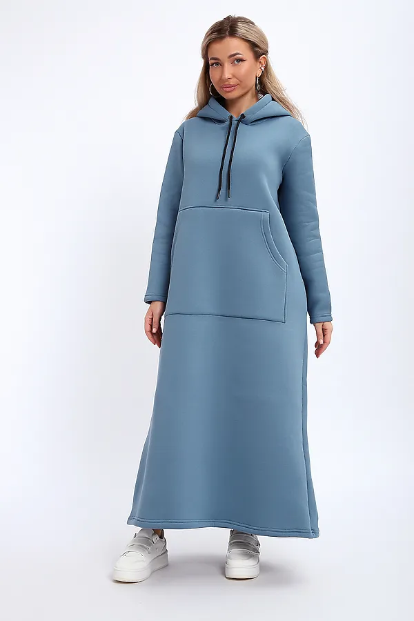 Толстовка-платье 5722 НАТАЛИ, светло-синий - фото 1