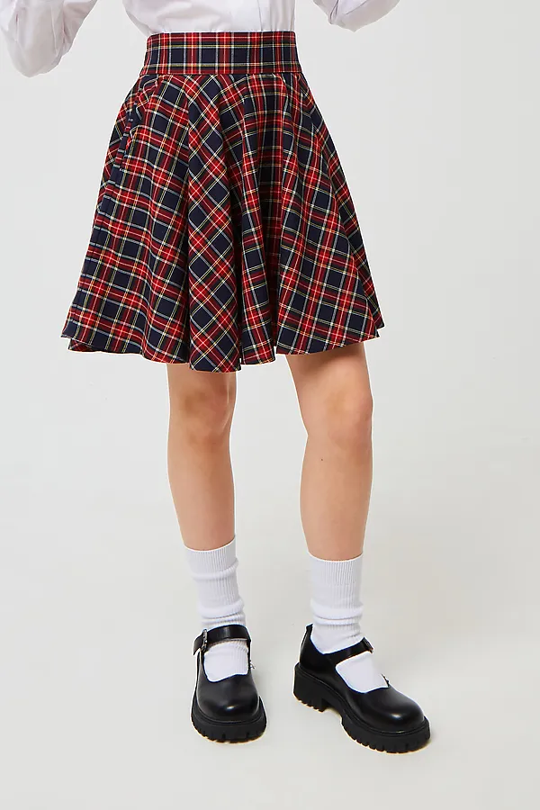 Юбка SMENA, сине-красная клетка - фото 1
