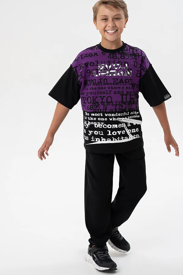 Комплект (Футболка+Брюки) PLAYTODAY, разноцветный - фото 1