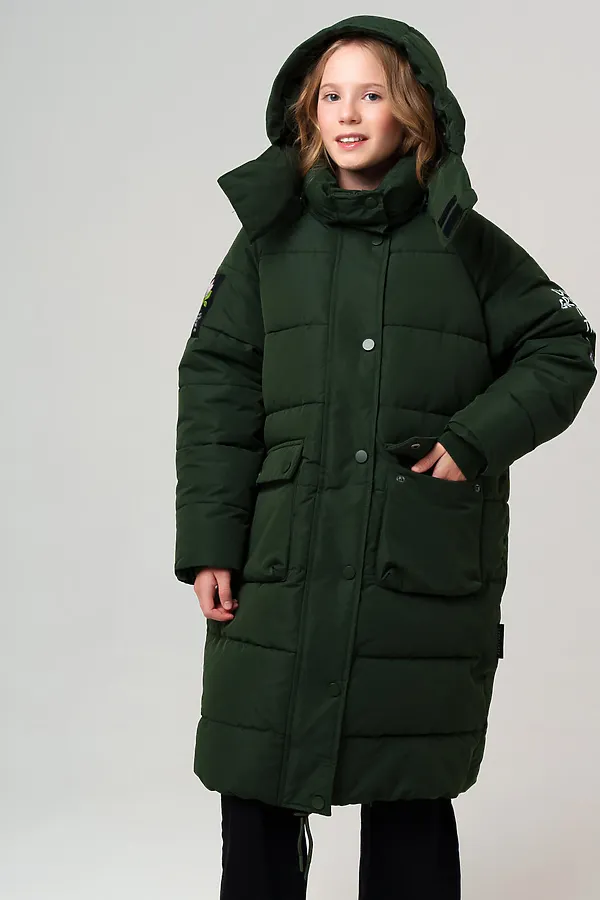 Пальто PLAYTODAY, темно-зеленый - фото 1