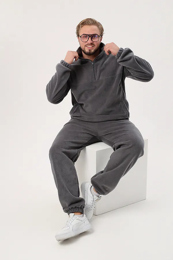 Костюм с брюками Юпитер НАТАЛИ, серый - фото 1