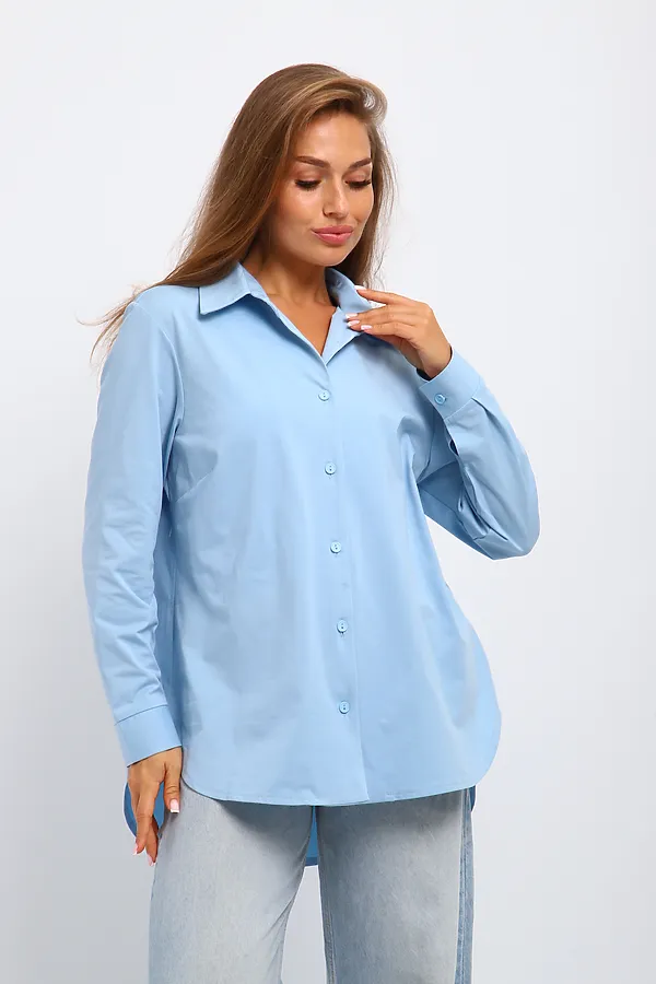 Рубашка 31985 НАТАЛИ, голубой - фото 1