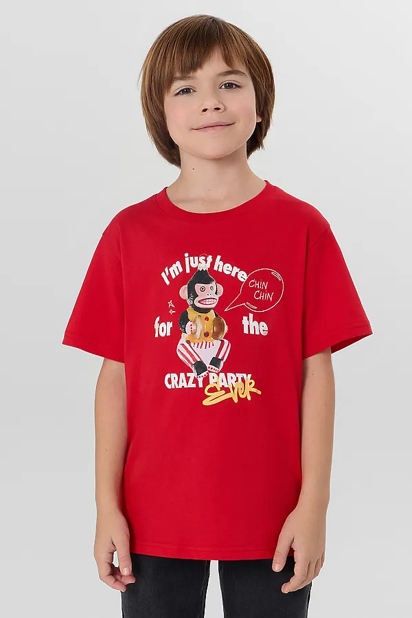 Футболка MARK FORMELLE, бордо +печать2 - фото 1