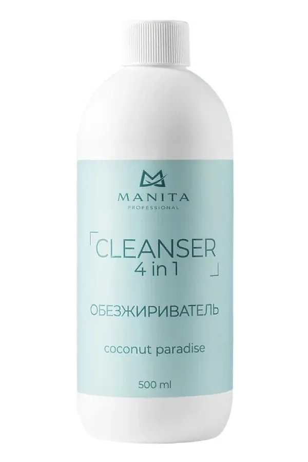 Manita Professional Обезжириватель для ногтей универсальный 4 в 1 / Coconut Paradise, 500 мл KRISTALLER, бесцветный - фото 1