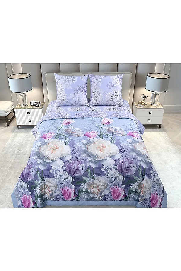 КПБ с одеялом с одеялом Айла, перкаль НАТАЛИ, в ассортименте - фото 1