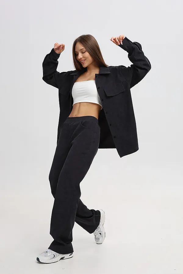 Костюм с брюками 20686 НАТАЛИ, графит - фото 1