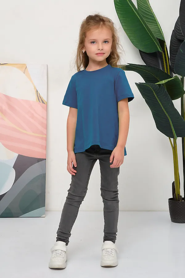 Детская футболка 33521 НАТАЛИ, индиго - фото 1