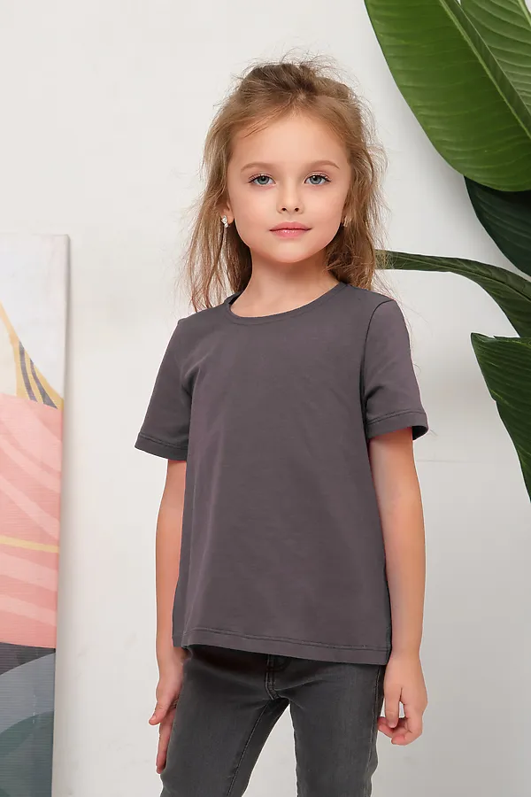 Детская футболка 33521 НАТАЛИ, графит - фото 1