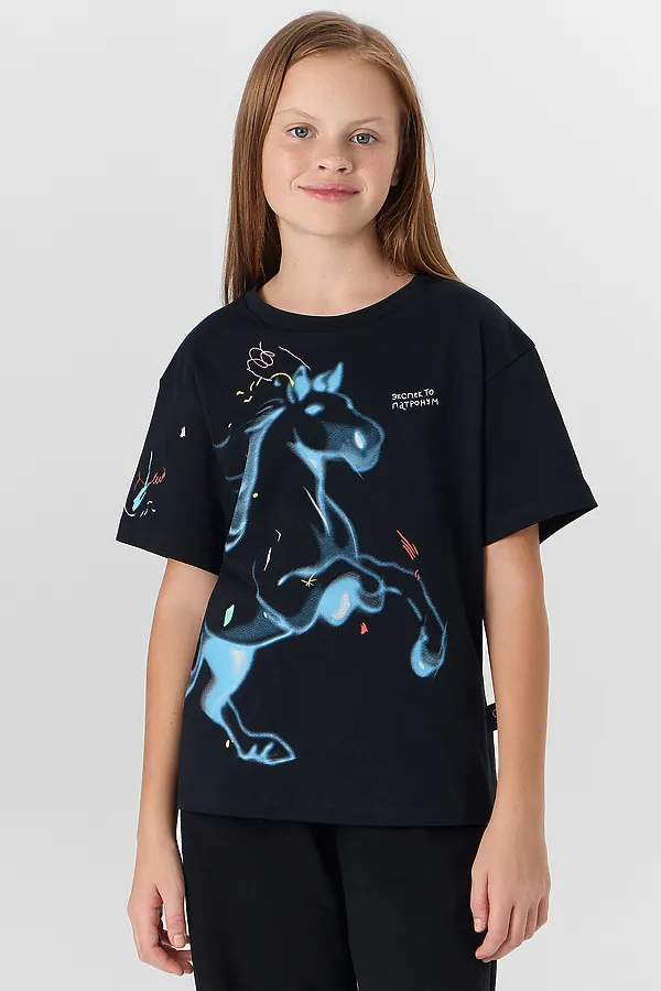 Футболка MARK FORMELLE, черный +печать3 - фото 1