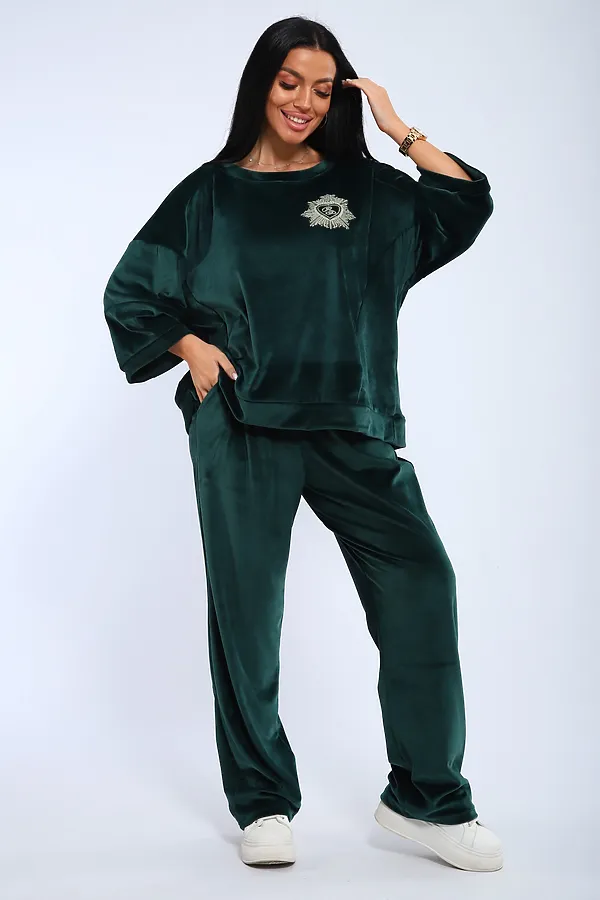 Костюм с брюками 320 НАТАЛИ, зеленый - фото 1