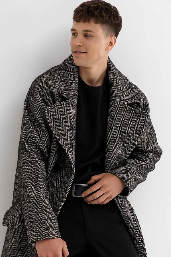 Пальто HOOPS, черный - фото 1