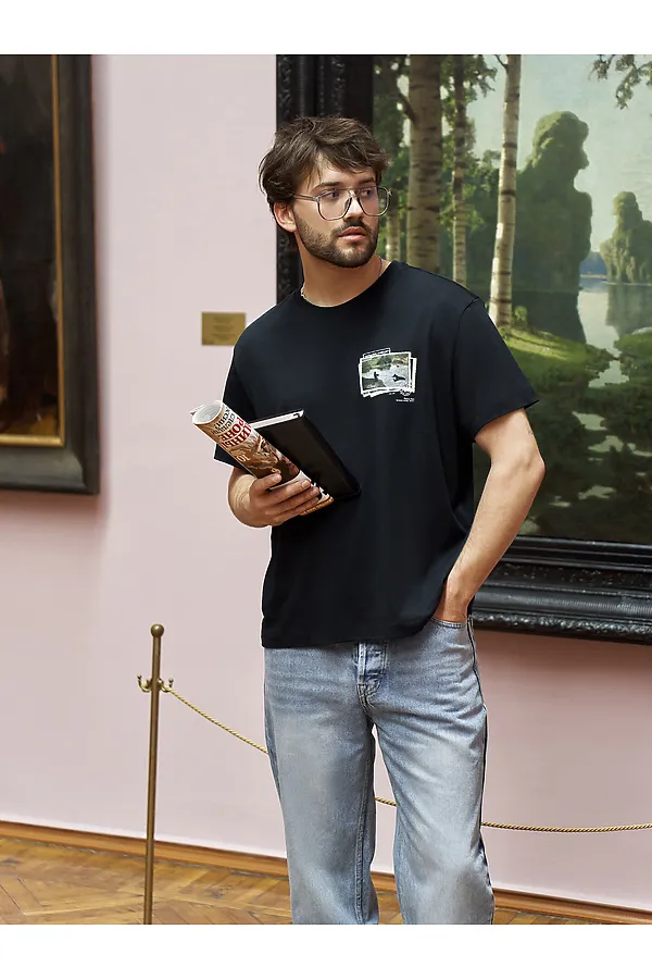 Футболка MARK FORMELLE, черный +печать - фото 1