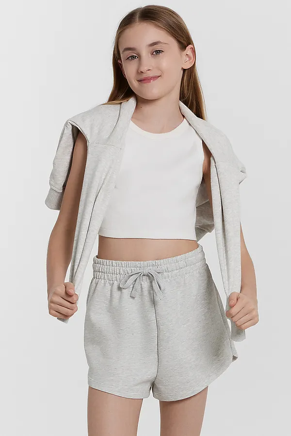 Шорты MARK FORMELLE, серый меланж 4306-а - фото 1