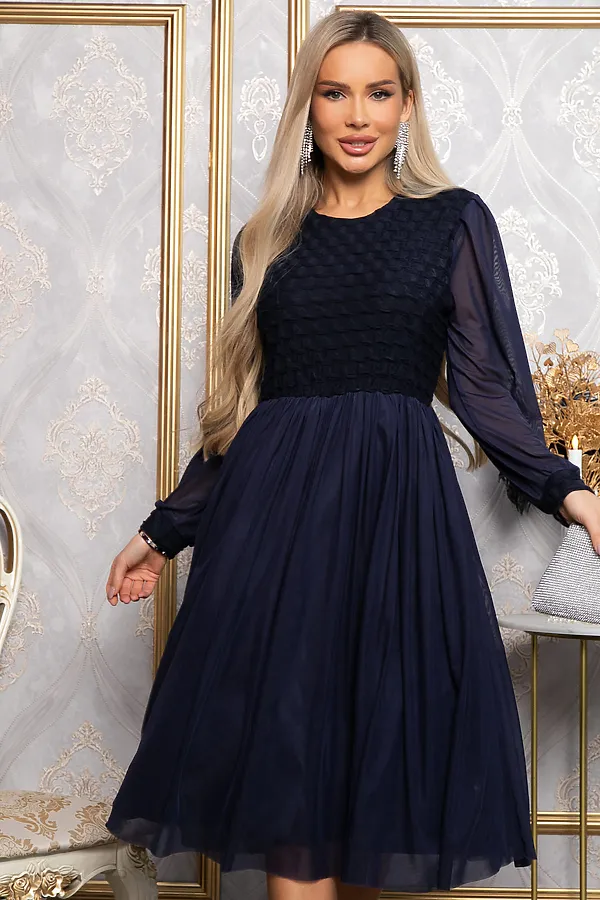 Платье LADY TAIGA, синее - фото 1