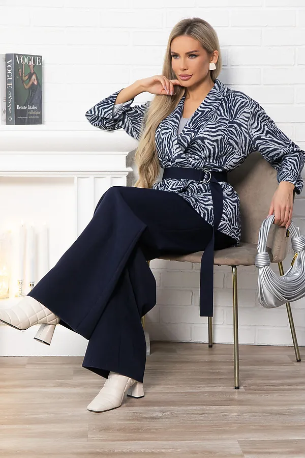 Костюм (Жакет+Брюки) LADY TAIGA, синий - фото 1