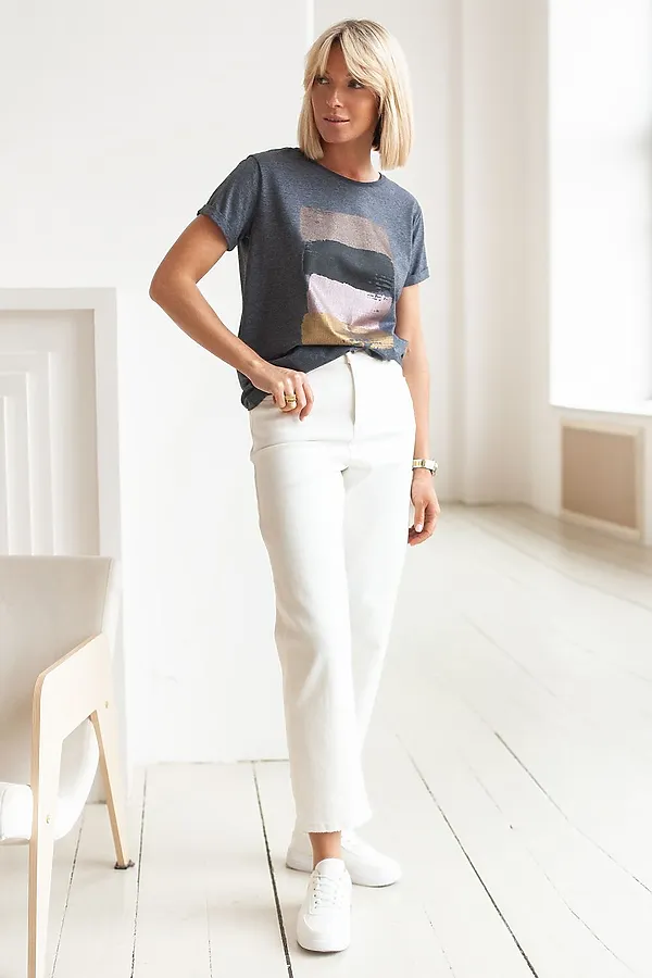 Джинсы VILATTE, белый - фото 1