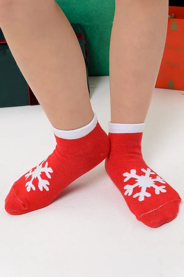 Носки детские Сноу (набор 3 пары) НАТАЛИ, красный - фото 1